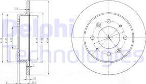 Delphi BG4017 - Тормозной диск autospares.lv
