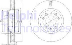 Delphi BG4084 - Тормозной диск autospares.lv