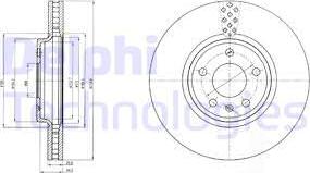 Delphi BG4080C - Тормозной диск autospares.lv