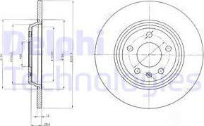 Delphi BG4081C - Тормозной диск autospares.lv