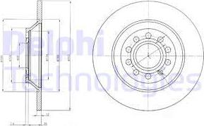 Delphi BG4088 - Тормозной диск autospares.lv