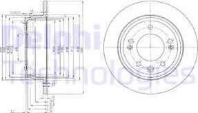 Delphi BG4082 - Тормозной диск autospares.lv