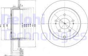 Delphi BG4035 - Тормозной диск autospares.lv