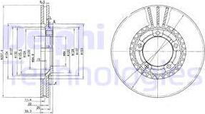 Delphi BG4036 - Тормозной диск autospares.lv