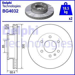 Delphi BG4032 - Тормозной диск autospares.lv