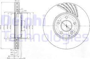 Delphi BG4029 - Тормозной диск autospares.lv