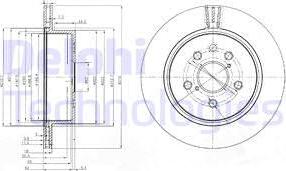 Delphi BG4024 - Тормозной диск autospares.lv