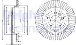 Delphi BG4020C-18B1 - Тормозной диск autospares.lv