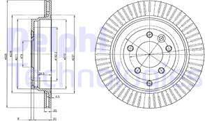 Delphi BG4020 - Тормозной диск autospares.lv