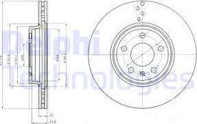 Delphi BG4079C-18B1 - Тормозной диск autospares.lv