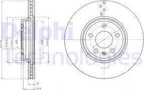 Delphi BG4079 - Тормозной диск autospares.lv