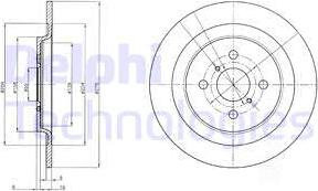 Delphi BG4076 - Тормозной диск autospares.lv