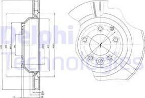 Delphi BG4070 - Тормозной диск autospares.lv