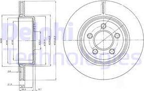 Delphi BG4073 - Тормозной диск autospares.lv