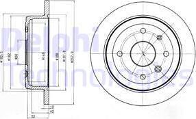 Delphi BG4194-C - Тормозной диск autospares.lv