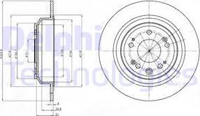 Delphi BG4196 - Тормозной диск autospares.lv