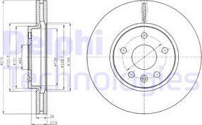 Delphi BG4191-C - Тормозной диск autospares.lv