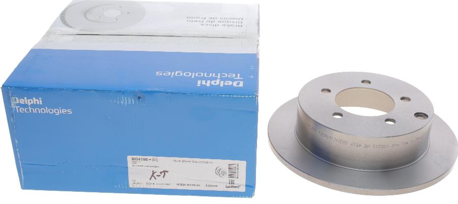 Delphi BG4198 - Тормозной диск autospares.lv
