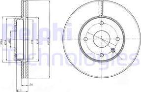 Delphi BG4193 - Тормозной диск autospares.lv