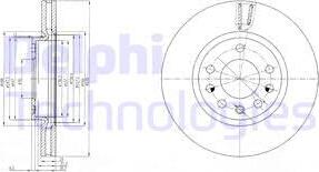Delphi BG4149 - Тормозной диск autospares.lv