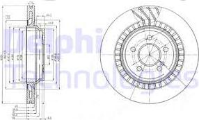 Delphi BG4144 - Тормозной диск autospares.lv