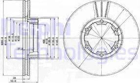 Delphi BG4140 - Тормозной диск autospares.lv