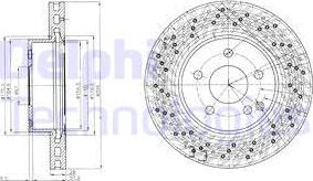 Delphi BG4142 - Тормозной диск autospares.lv