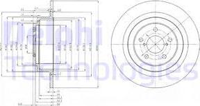 Delphi BG4154 - Тормозной диск autospares.lv