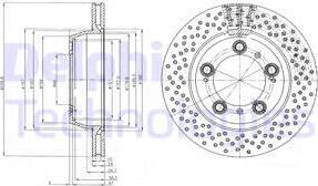 Delphi BG4151 - Тормозной диск autospares.lv