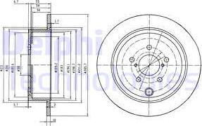 Delphi BG4158 - Тормозной диск autospares.lv