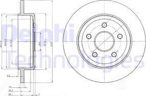 Delphi BG4160 - Тормозной диск autospares.lv