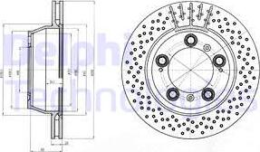 Delphi BG4163 - Тормозной диск autospares.lv