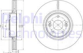 Delphi BG4167 - Тормозной диск autospares.lv