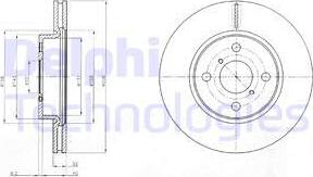 Delphi BG4116C-18B1 - Тормозной диск autospares.lv