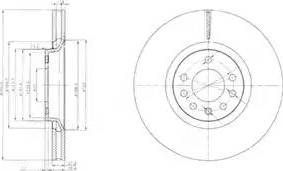 Delphi BG4110 - Тормозной диск autospares.lv