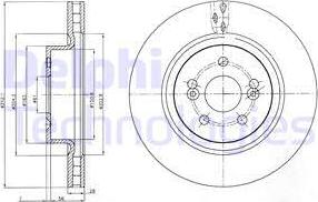 Delphi BG4111 - Тормозной диск autospares.lv