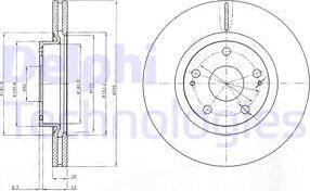 Delphi BG4113 - Тормозной диск autospares.lv