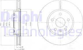 Delphi BG4189C - Тормозной диск autospares.lv