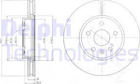 Delphi BG4189 - Тормозной диск autospares.lv