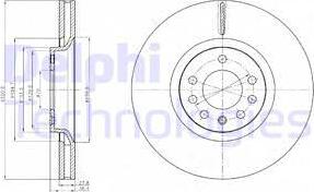 Delphi BG4185C - Тормозной диск autospares.lv