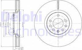 Delphi BG4185 - Тормозной диск autospares.lv