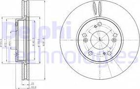 Delphi BG4186C - Тормозной диск autospares.lv