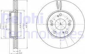 Delphi BG4186 - Тормозной диск autospares.lv