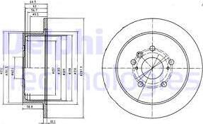 Delphi BG4180 - Тормозной диск autospares.lv