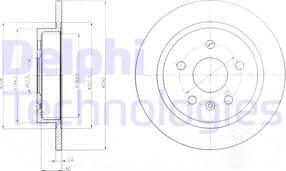 Delphi BG4188 - Тормозной диск autospares.lv