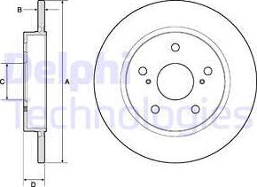 Delphi BG4183 - Тормозной диск autospares.lv