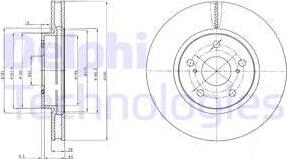 Delphi BG4139 - Тормозной диск autospares.lv