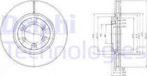 Delphi BG4133 - Тормозной диск autospares.lv