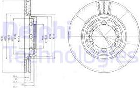 Delphi BG4132 - Тормозной диск autospares.lv