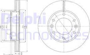 Delphi BG4137 - Тормозной диск autospares.lv